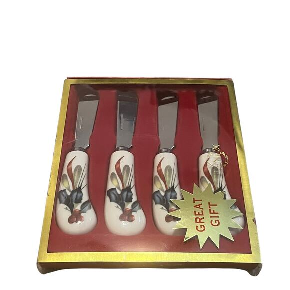 Lenox Winter Greetings Porcelain Spreaders - Picture 1 of 4